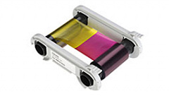 Полноцветная лента (YMCFKO) с УФ панель на 200 оттисков с чистящим роликом в Люберцах
